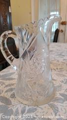MaxSold Auction: Lot of 4 Cut Glass/Crystal Pieces – Pitcher, Bowl, 2 Decanters B - Ottawa (Ontario, Canada) PARTNER MANAGED Downsizing Online Auction - Garfield Avenue