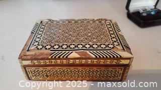 MaxSold Auction: Lot of Cufflinks, Links &#38; Studs with Syrian Inlaid Wooden Box - Ottawa (Ontario, Canada) PARTNER MANAGED Downsizing Online Auction - Garfield Avenue