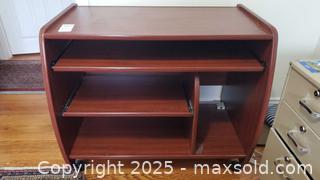MaxSold Auction: Mobile Computer/Printer Desk with Keyboard Tray and Wheels B - Ottawa (Ontario, Canada) PARTNER MANAGED Downsizing Online Auction - Garfield Avenue
