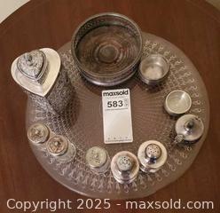 MaxSold Auction: Ornate Silver-Plated Victorian Revival Condiment/Vanity Set and Sterling Lidded Dish A - Ottawa (Ontario, Canada) PARTNER MANAGED Downsizing Online Auction - Garfield Avenue