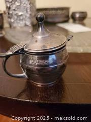 MaxSold Auction: Ornate Silver-Plated Victorian Revival Condiment/Vanity Set and Sterling Lidded Dish A - Ottawa (Ontario, Canada) PARTNER MANAGED Downsizing Online Auction - Garfield Avenue