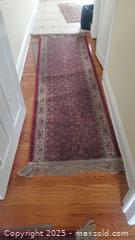 MaxSold Auction: Pair of Burgundy Oriental Floral Hallway Runners B - Ottawa (Ontario, Canada) PARTNER MANAGED Downsizing Online Auction - Garfield Avenue