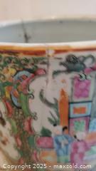 MaxSold Auction: Porcelain Famille Rose Cylindrical Umbrella Stand / Floor Vase A - Ottawa (Ontario, Canada) PARTNER MANAGED Downsizing Online Auction - Garfield Avenue