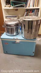 MaxSold Auction: Pots and Coleman Cooler  B - Ottawa (Ontario, Canada) PARTNER MANAGED Downsizing Online Auction - Garfield Avenue