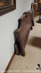 MaxSold Auction: Solid Wood Dark Brown Bed Frame Set, Full/Double C - Ottawa (Ontario, Canada) PARTNER MANAGED Downsizing Online Auction - Garfield Avenue