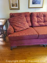 MaxSold Auction: Traditional 3-Seat Sofa with Carved Wood Legs C - Ottawa (Ontario, Canada) PARTNER MANAGED Downsizing Online Auction - Garfield Avenue