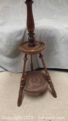 MaxSold Auction: Turned Hardwood Two-Tier Tripod Plant/Occasional Stand B - Ottawa (Ontario, Canada) PARTNER MANAGED Downsizing Online Auction - Garfield Avenue