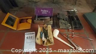 MaxSold Auction: Vintage grooming &#38; personal care lot: razor, travel roll, pipe A - Ottawa (Ontario, Canada) PARTNER MANAGED Downsizing Online Auction - Garfield Avenue