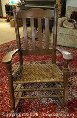 MaxSold Auction: Vintage Mission-Style Solid Hardwood Rocking Chair B - Ottawa (Ontario, Canada) PARTNER MANAGED Downsizing Online Auction - Garfield Avenue