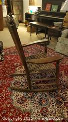 MaxSold Auction: Vintage Mission-Style Solid Hardwood Rocking Chair B - Ottawa (Ontario, Canada) PARTNER MANAGED Downsizing Online Auction - Garfield Avenue