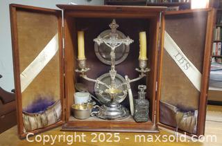 MaxSold Auction: Vintage Travel Sacristy Cabinet (Prie-Dieu Style Tabernacle) A - Ottawa (Ontario, Canada) PARTNER MANAGED Downsizing Online Auction - Garfield Avenue