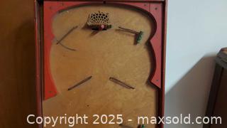 MaxSold Auction: Vintage Wooden Marble Drop Game Board (Bagatelle/Pachinko Style) A - Ottawa (Ontario, Canada) PARTNER MANAGED Downsizing Online Auction - Garfield Avenue
