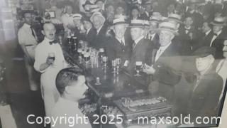 MaxSold Auction: 11x14 Framed Vintage-Style Black-and-White Bar Scene Print - Ottawa (Ontario, Canada) PARTNER MANAGED Downsizing Online Auction - Garfield Avenue