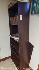 MaxSold Auction: Tall 5-Shelf Bookcase, Dark Brown Laminate C - Ottawa (Ontario, Canada) PARTNER MANAGED Downsizing Online Auction - Garfield Avenue
