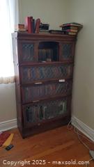 MaxSold Auction: Vintage to Antique Oak Stacking Barrister Bookcase with Leaded Glass Panels C - Ottawa (Ontario, Canada) PARTNER MANAGED Downsizing Online Auction - Garfield Avenue