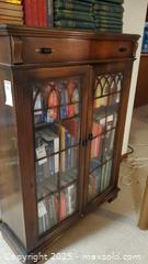 MaxSold Auction: Wooden Display Bookcase with Glass Doors and Top Drawer C - Ottawa (Ontario, Canada) PARTNER MANAGED Downsizing Online Auction - Garfield Avenue
