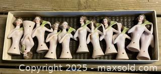 MaxSold Auction: Set of 11 Vintage German Porcelain Half Dolls - Southeast Crossing (Colorado, USA) PARTNER MANAGED Estate Sale Online Auction - East Baltic Circle