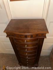 MaxSold Auction: Tall Solid Wood Jewelry Armoire with Jewelry Included - Southeast Crossing (Colorado, USA) PARTNER MANAGED Estate Sale Online Auction - East Baltic Circle