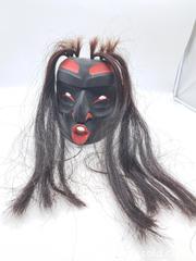 MaxSold Auction: Hand Carved and Painted First Nations Mask, &#34;Wild Woman&#34;, Signed on Reverse - Burnside (British Columbia, Canada) PARTNER MANAGED Estate Sale Online Auction - Hillside Avenue
