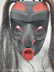 MaxSold Auction: Hand Carved and Painted First Nations Mask, &#34;Wild Woman&#34;, Signed on Reverse - Burnside (British Columbia, Canada) PARTNER MANAGED Estate Sale Online Auction - Hillside Avenue