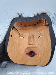 MaxSold Auction: Hand Carved and Painted First Nations Mask, &#34;Wild Woman&#34;, Signed on Reverse - Burnside (British Columbia, Canada) PARTNER MANAGED Estate Sale Online Auction - Hillside Avenue