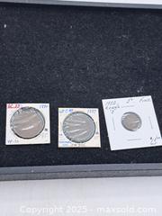 MaxSold Auction: Three Canadian Coins incl. Large Cents and Silver 5 Cents - Burnside (British Columbia, Canada) PARTNER MANAGED Estate Sale Online Auction - Hillside Avenue