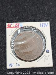 MaxSold Auction: Three Canadian Coins incl. Large Cents and Silver 5 Cents - Burnside (British Columbia, Canada) PARTNER MANAGED Estate Sale Online Auction - Hillside Avenue