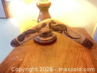 MaxSold Auction: Australian Boomerang  - Lanark (Ontario, Canada) SELLER MANAGED Downsizing Online Auction -  Markle Road