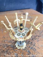 MaxSold Auction: Vintage Toledo Cocktail Skewer Set With Matching Salt & Pepper Shakers - Lanark (Ontario, Canada) SELLER MANAGED Downsizing Online Auction -  Markle Road