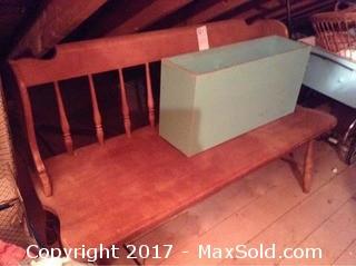 Pail Bench And Wood Box 