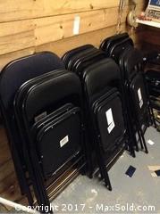 14 Folding Card Chairs And 2 Folding Tables