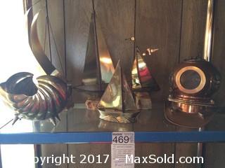Copper And Brass Nautical Decor - A