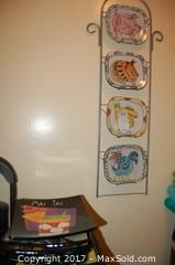 Decorative Plates And Display Rack - A