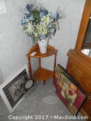Small Corner Table, Wall Art And More - A