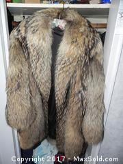 Vintage Womens Fur Coat Finnish Raccoon - A 
