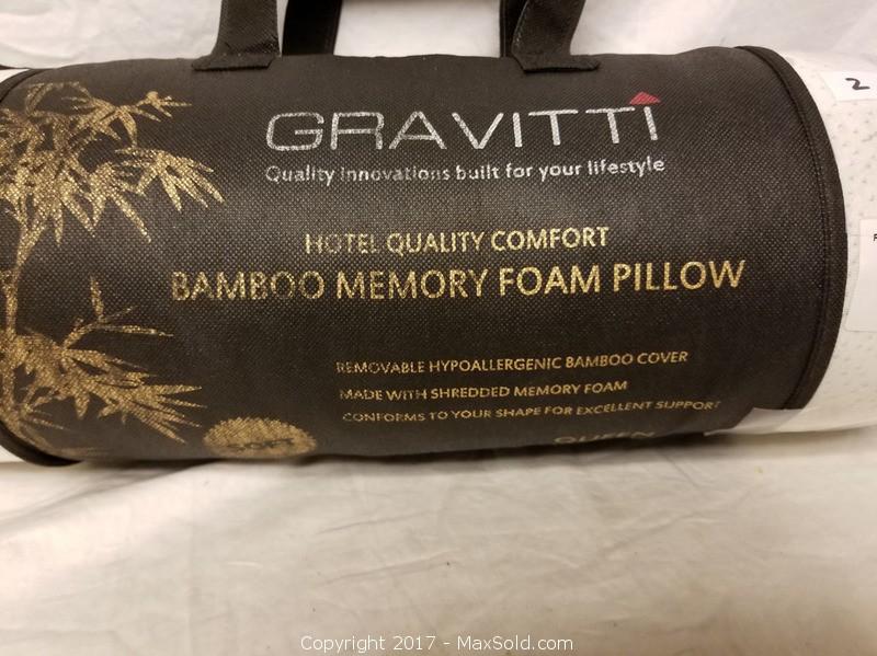 gravitti bamboo memory foam pillow