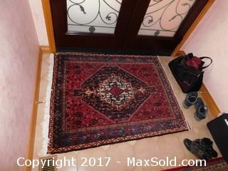 Hand Crafted Afghan Rug- A