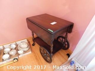 Mahogany Tea Cart - B