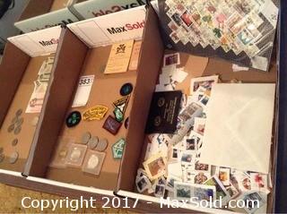 Stamp and Coin Collectors Lot