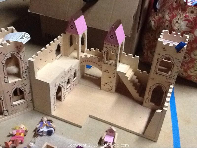 wooden princess castle furniture set