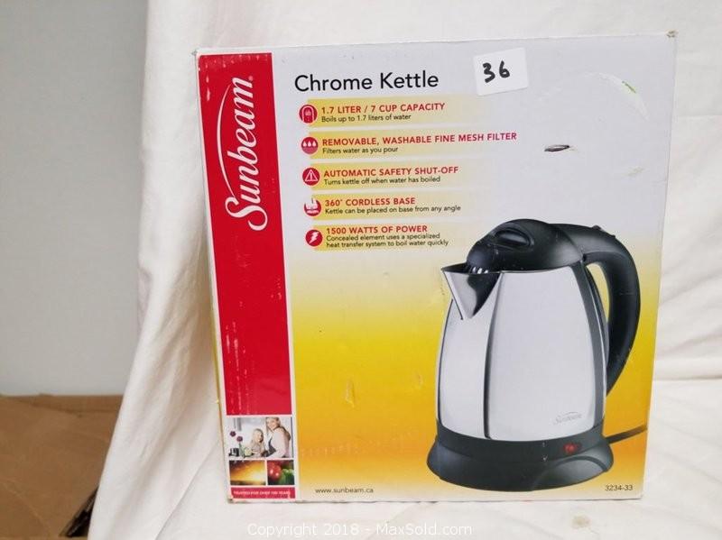 sunbeam electric kettle