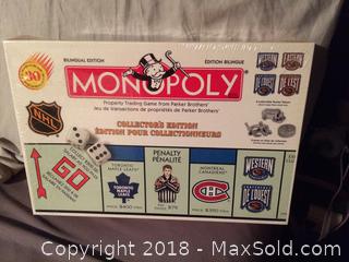 NHL Monopoly Game A